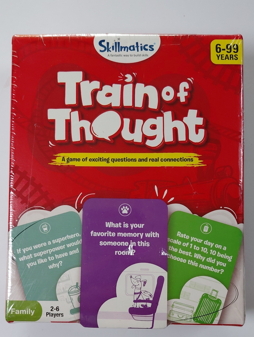 NEW Train of Thought Card Game by Skillmatics Family Fun Ages 6+ Educational